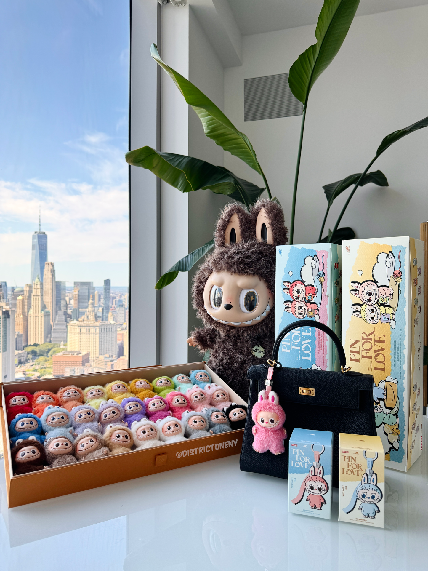 Pop Mart Labubu The Monsters Pin for Love Series Vinyl Plush Pendant (N-Z)