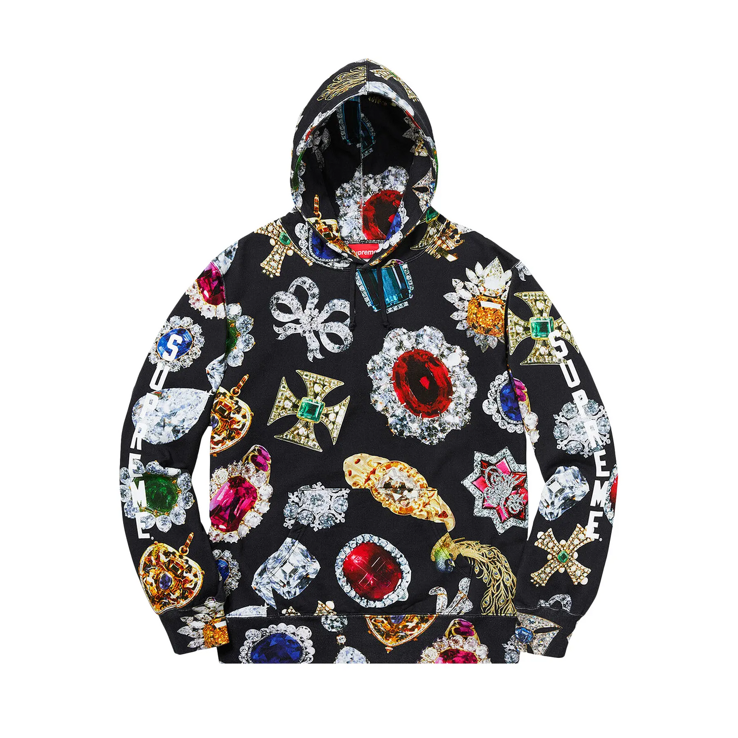 Supreme Jewels Hooded Sweatshirt Black [USED] - XL (Used)