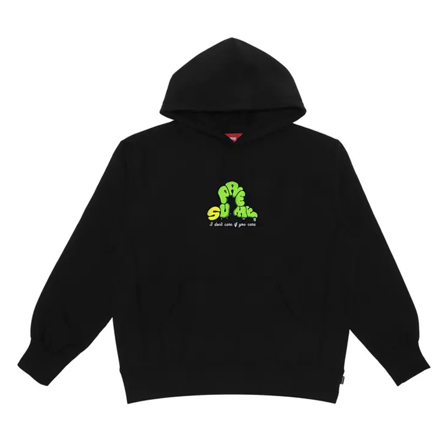 Supreme Don't Care Hooded Sweatshirt Black