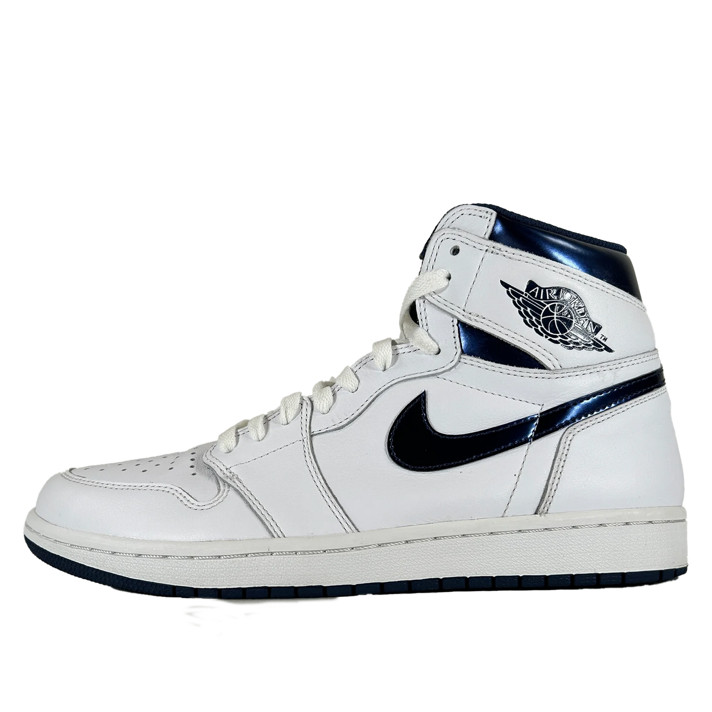 555088 106 Air Jordan 1 Retro High OG Metallic Navy 2016 [USED] - 9.5 (Used)