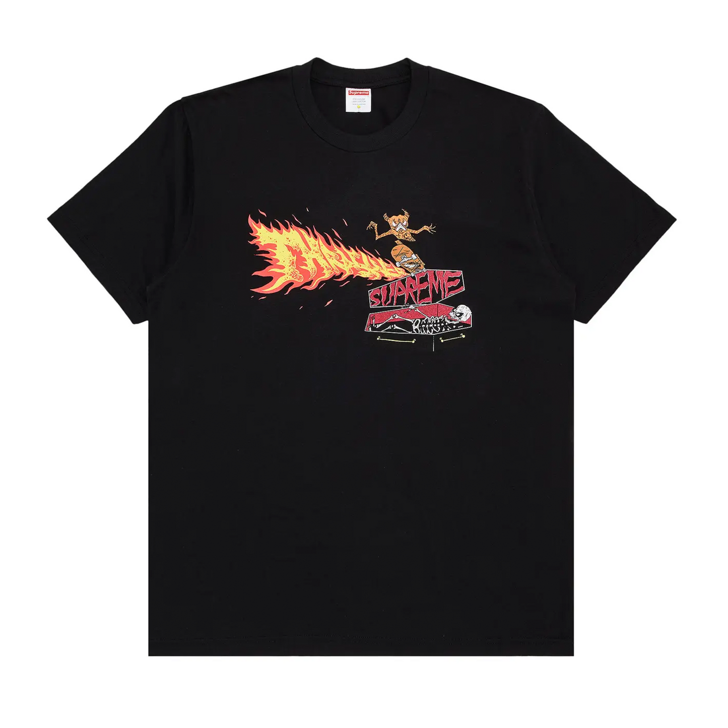 Supreme Thrasher Back Tail Tee Black