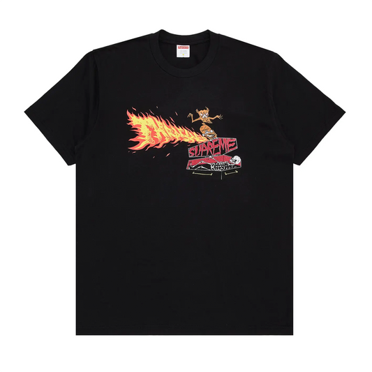 Supreme Thrasher Back Tail Tee Black