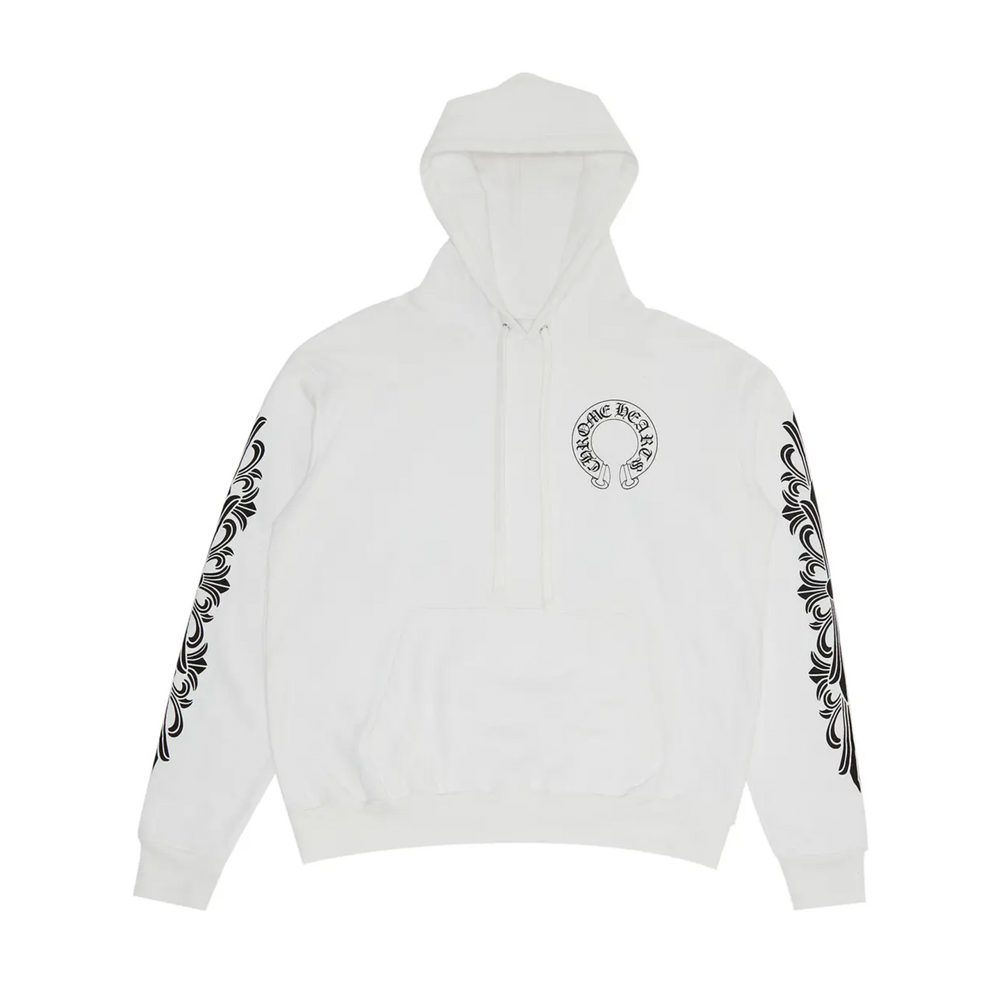 Chrome Hearts Floral Horseshoe Hoodie 'White'