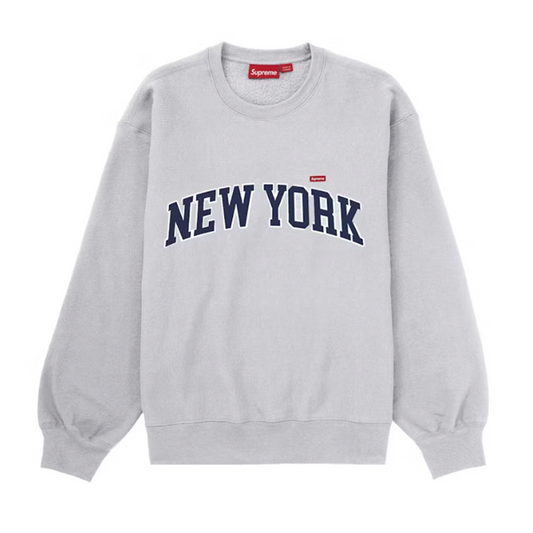 Supreme New York Shop Small Box Crewneck Ash Grey