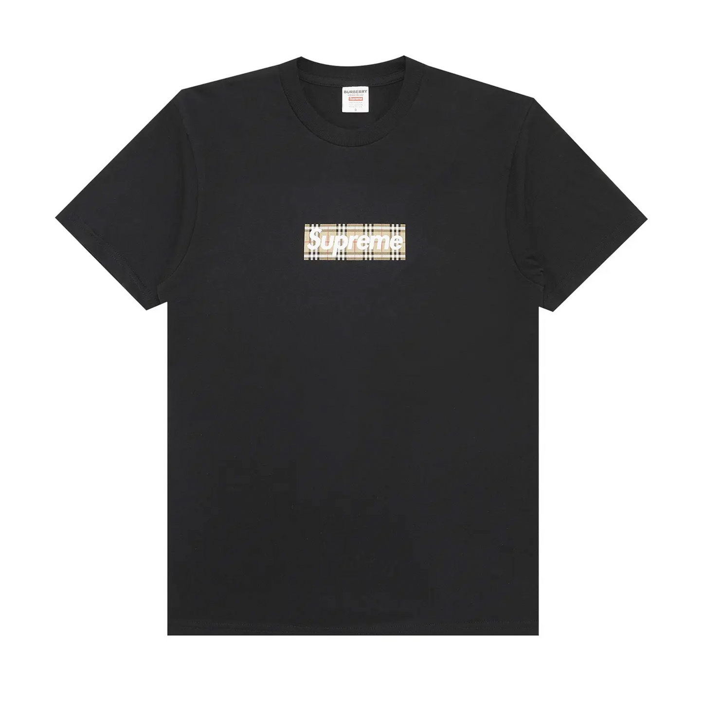 Supreme Burberry Box Logo Tee Black [USED] - M (Used)