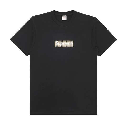 Supreme Burberry Box Logo Tee Black [USED] - M (Used)