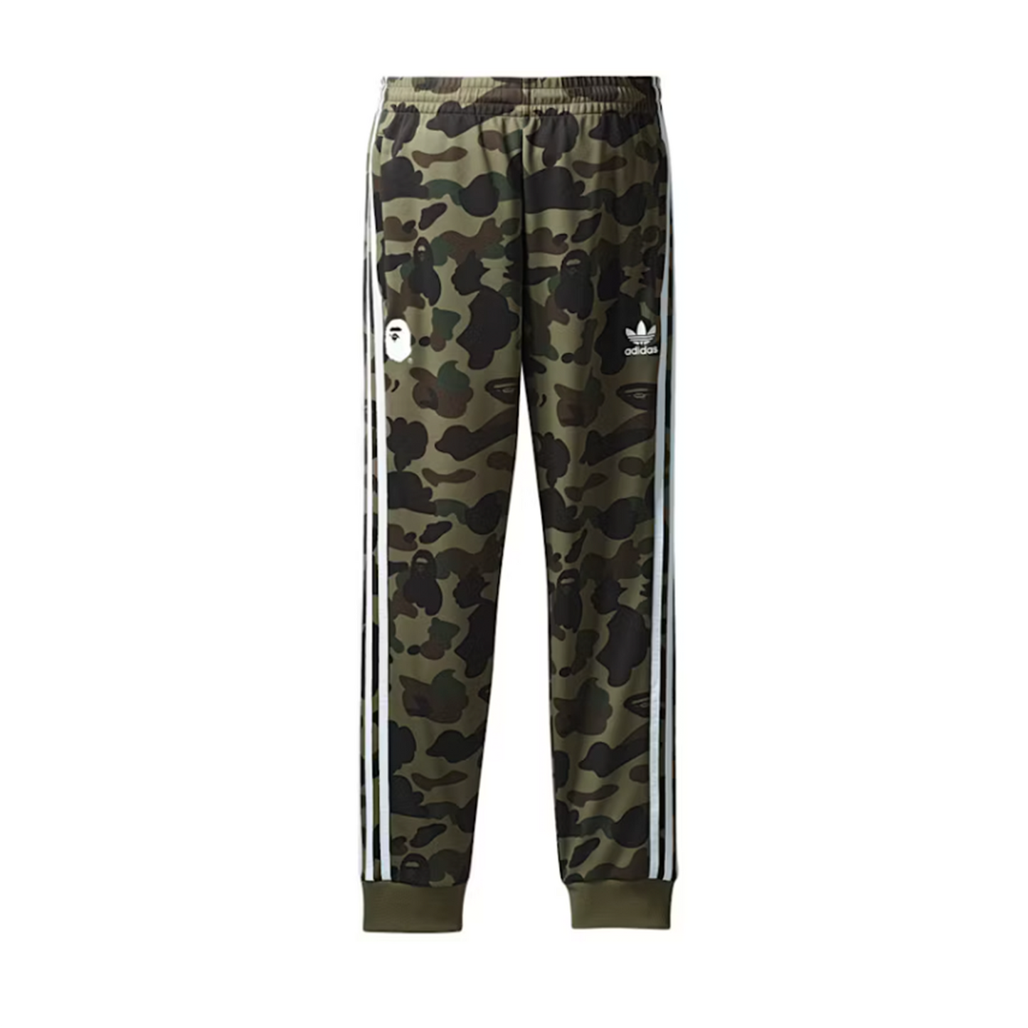 BAPE x adidas adicolor Track Pants Olive Cargo [USED] - M (Used)