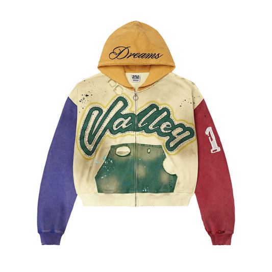 Vale Forever Collage Zip Up 'Cream/Multi'
