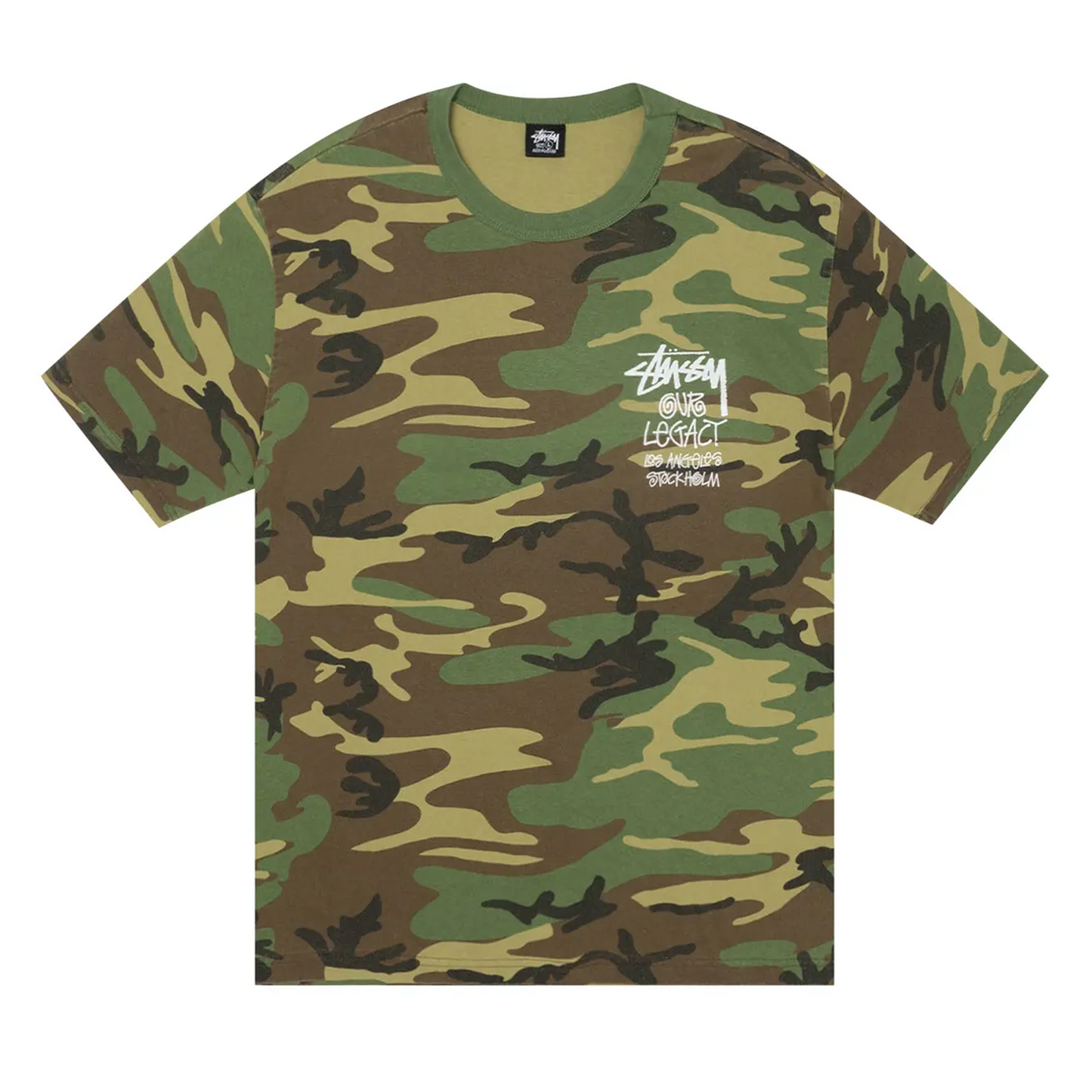 Stussy x Our Legacy Work Shop Surfman Tee Pigment Dyed 'Camo'