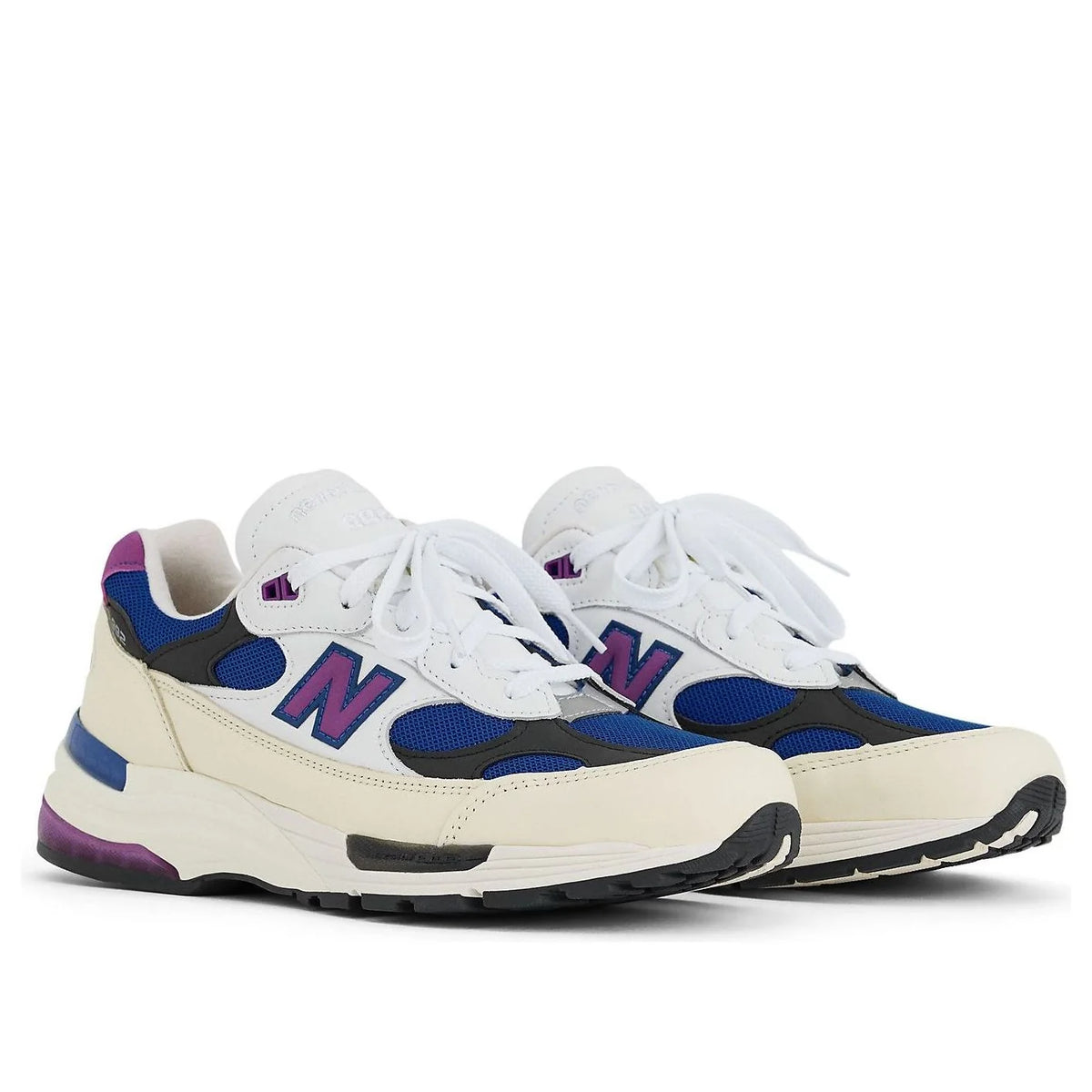 U99278L New Balance 992 MiUSA White Royal Purple Fuchsia