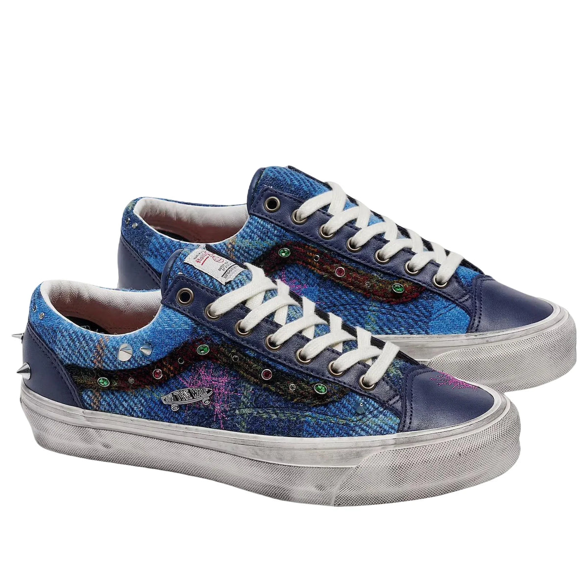 VN000E8VBIP Vans Old Skool 36 Harris Tweed Blue Multi