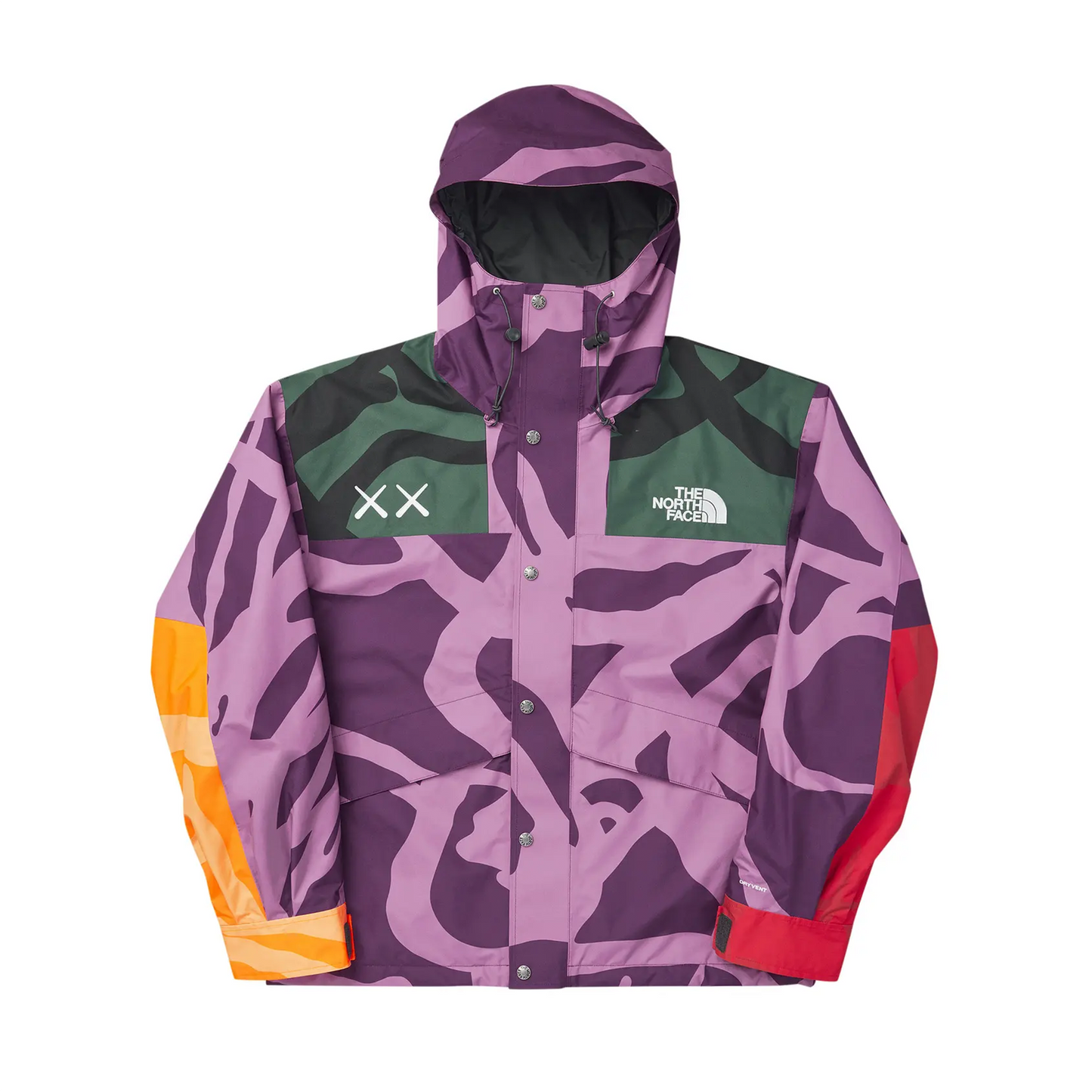KAWS x The North Face Retro 1986 Mountain Jacket Pamplona Purple 86 Print [USED] - M (Used)