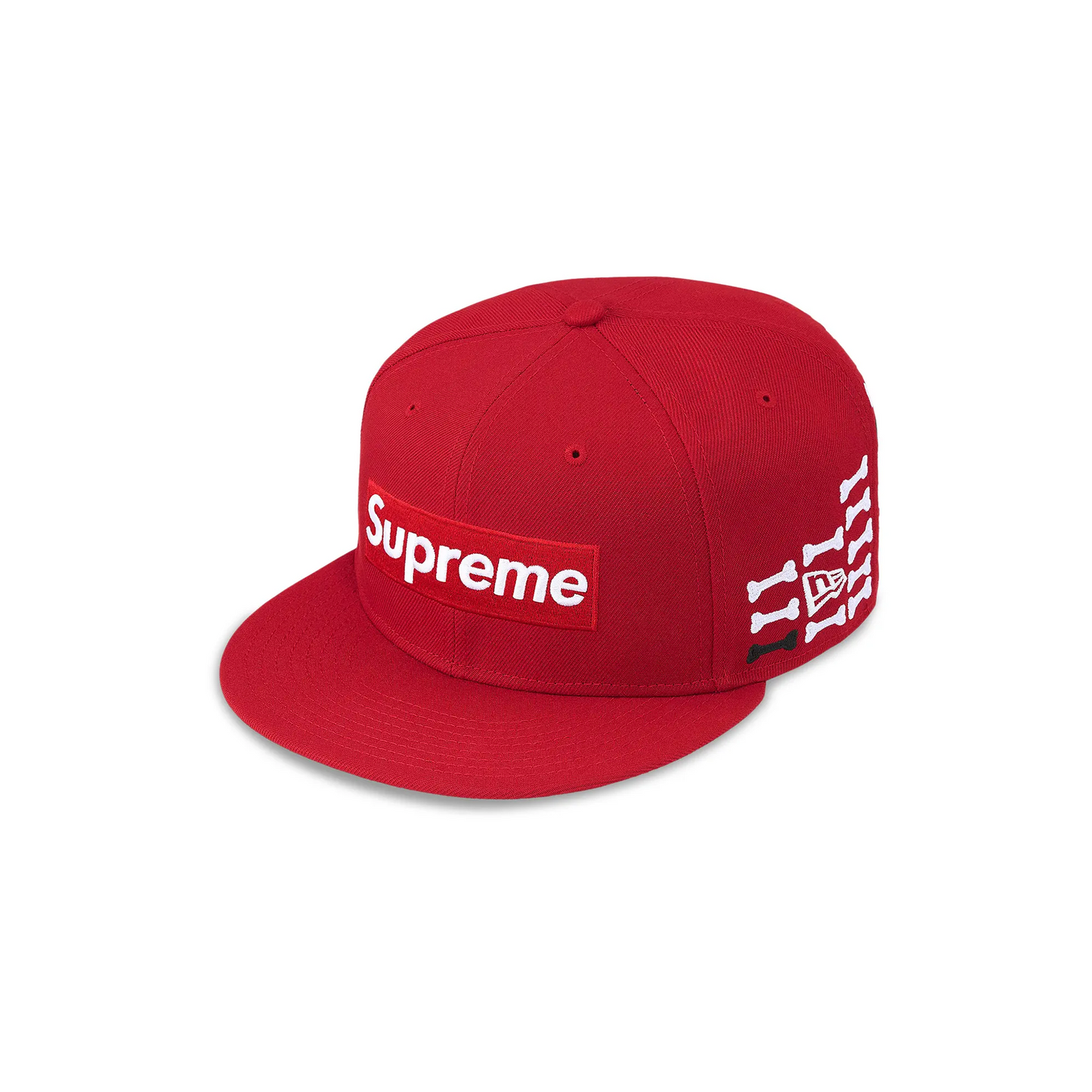 Supreme Bones Box Logo New Era 'Red'