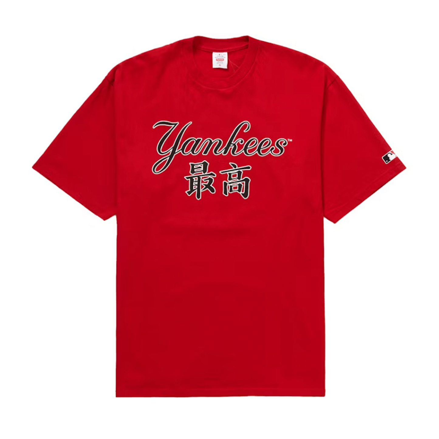 Supreme MLB New York Yankees Kanji Teams Tee Red
