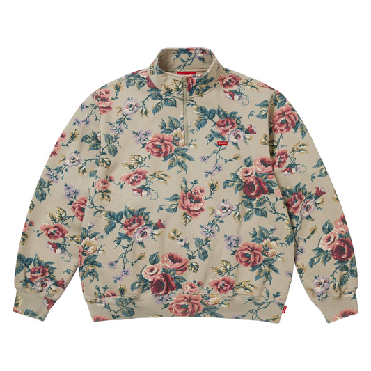 Supreme Small Box Half Zip Pullover (SS26) Floral