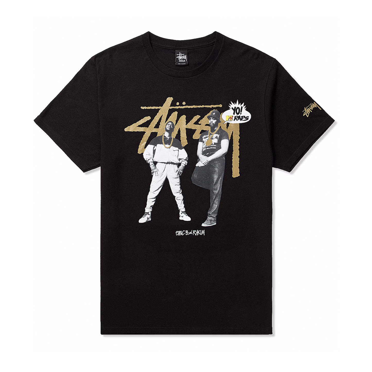 Stussy x YO MTV RAPS! Eric B & Rakim T-Shirt Black