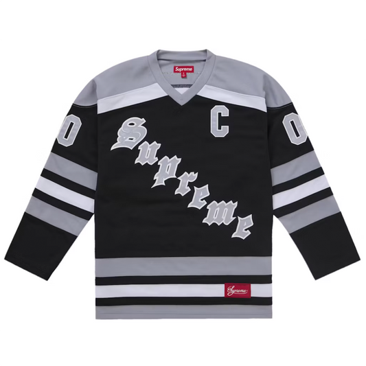 Supreme Fire & Ice Hockey Jersey Light Black