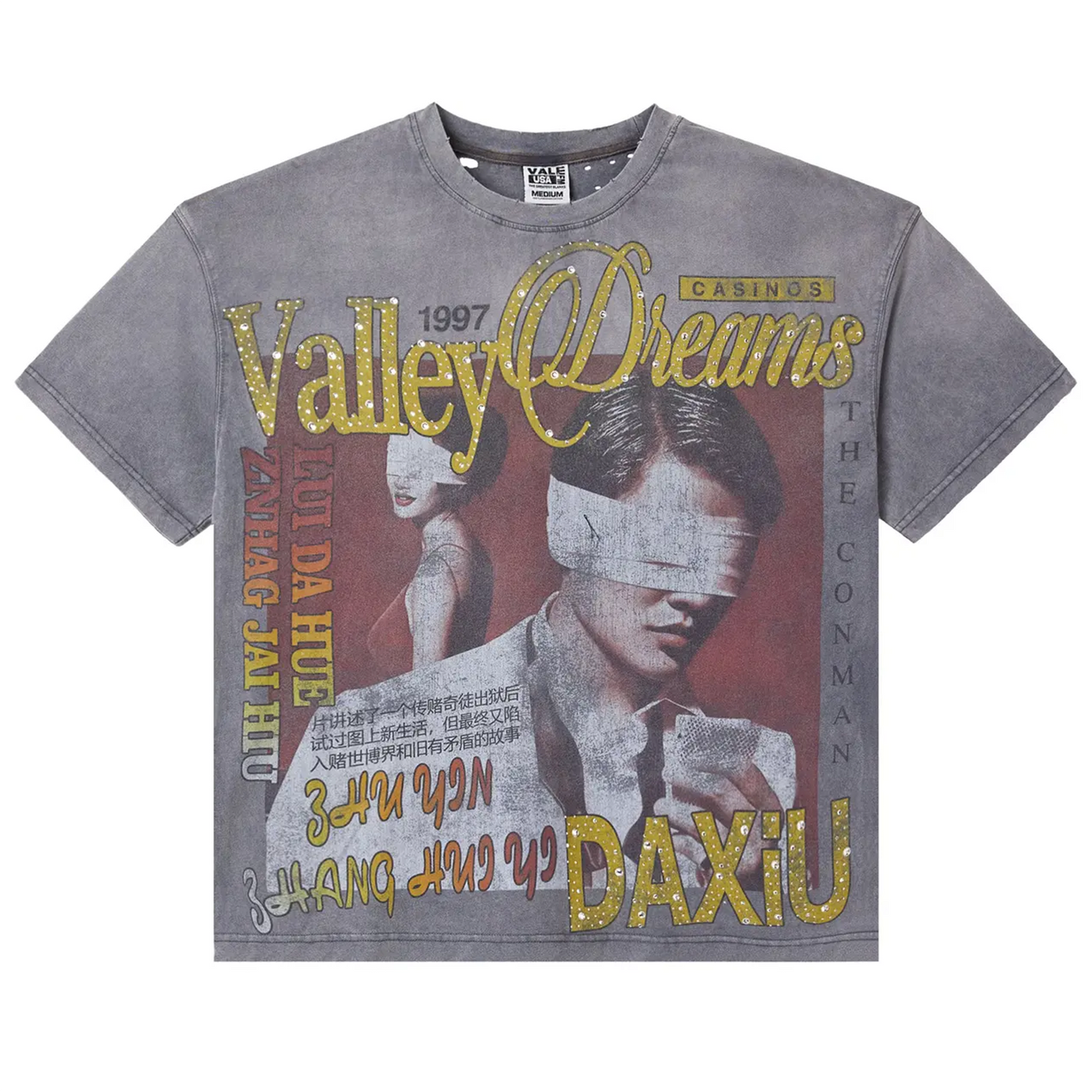 Vale Forever Charcoal Casino Tee 'Grey' [USED] - L (Used)