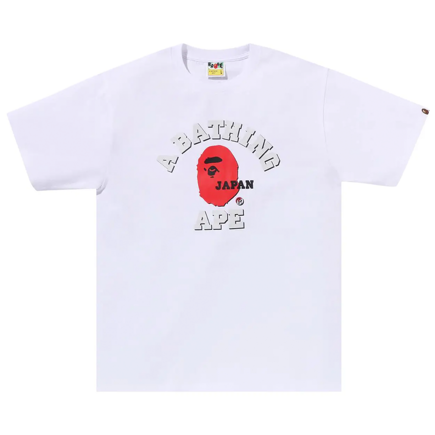 Bape A Bathing Ape Japan College Tee White - L