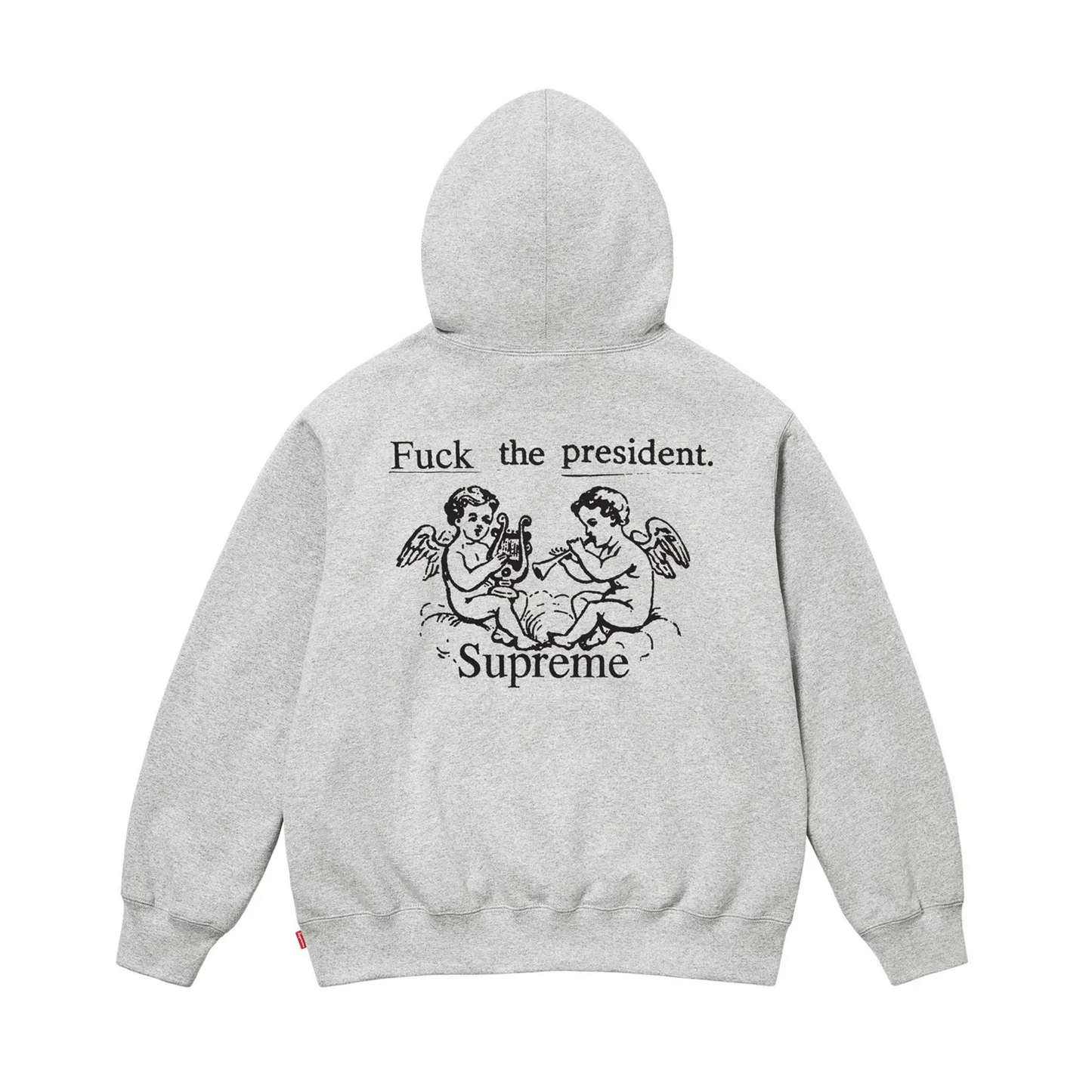 Supreme President Hooded Sweatshirt Heather Grey
