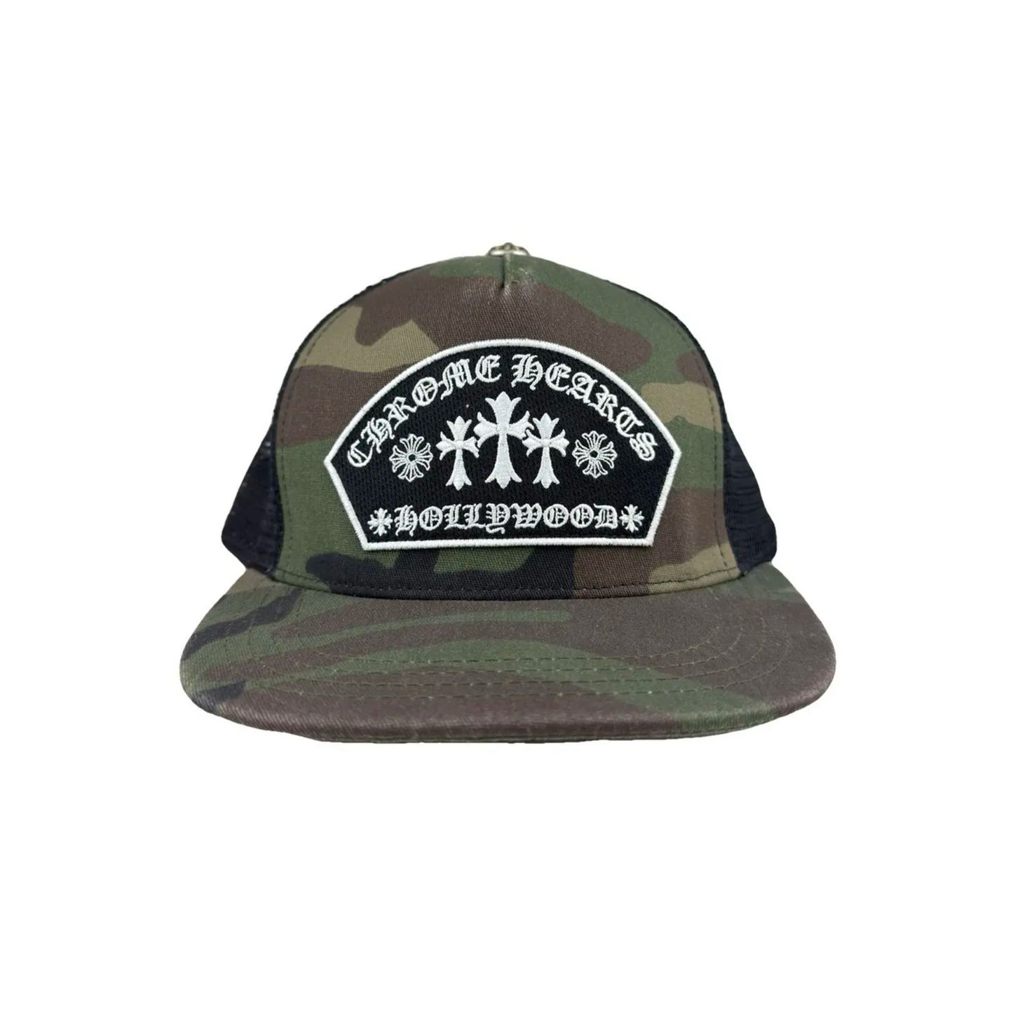 Chrome Hearts King Taco Trucker Hat Camo / Black [USED]