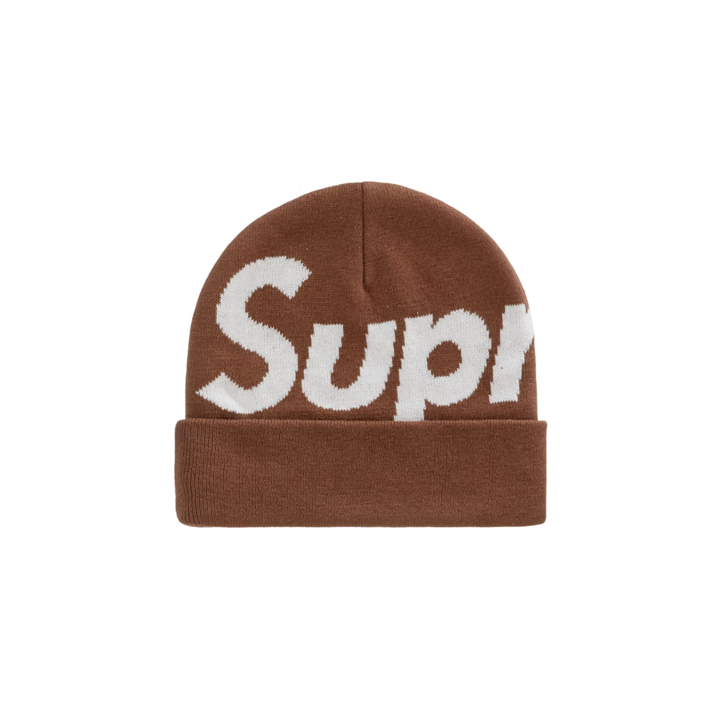 Supreme Big Logo Beanie (FW22) Brown [USED]