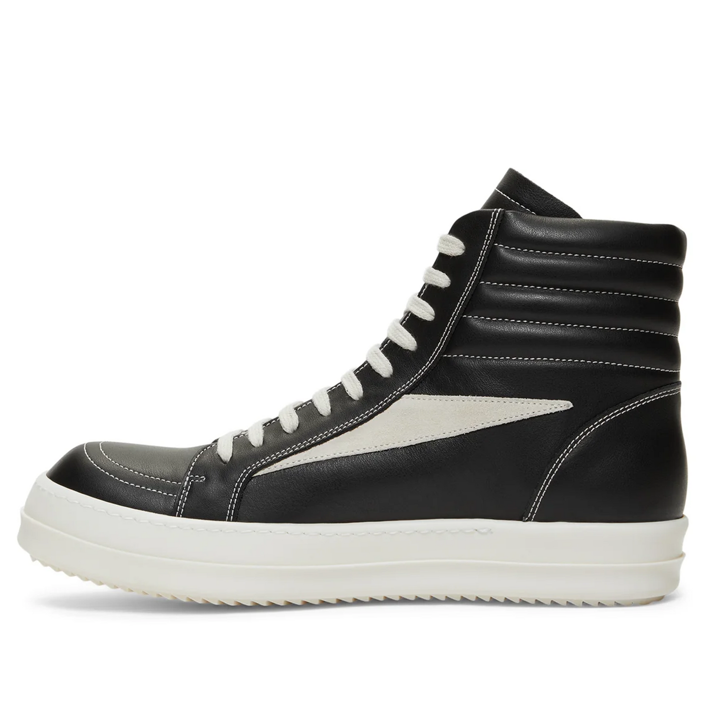RU01E5896 LCOLVS Rick Owens High Vintage Sneakers Black Milk