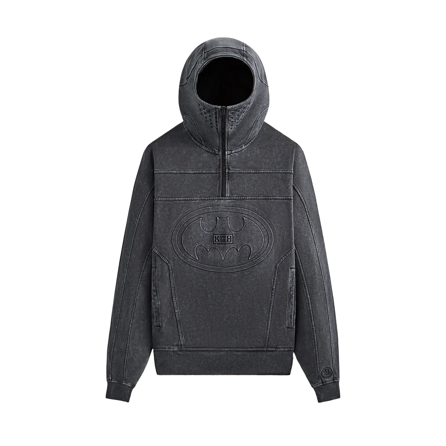 Kith x Batman Quarter Zip Moto Hoodie Black [USED] - L (Used)