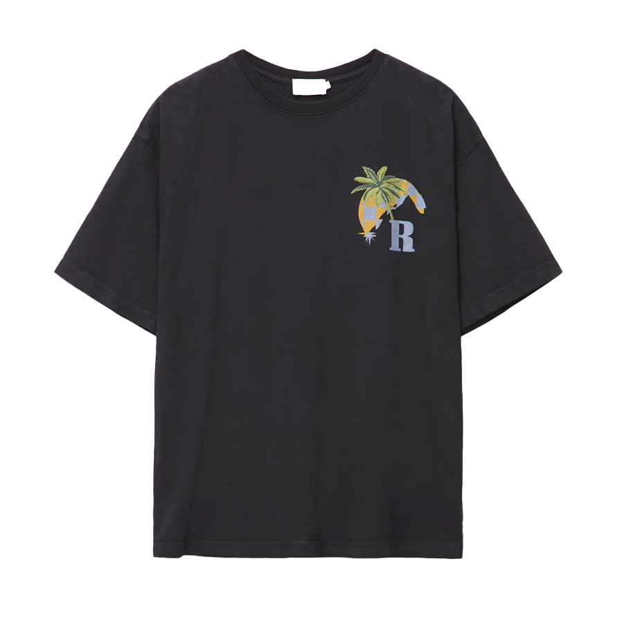 Rhude Moonlight Tropics Tee Vintage Black [USED] - XS (Used)