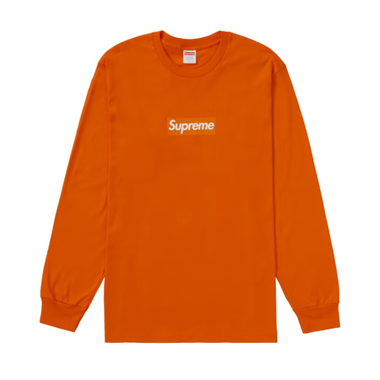 Supreme Box Logo L/S Tee Orange [USED] - M (Used2)