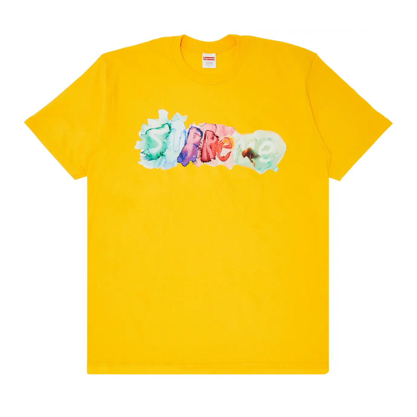 Supreme Watercolor Tee Yellow
