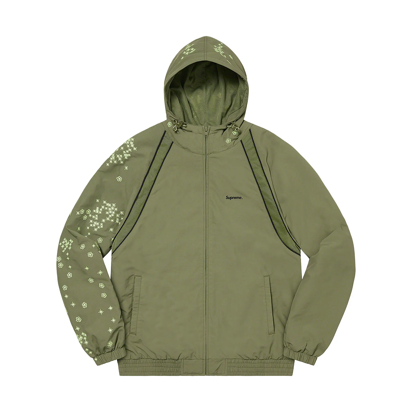 Supreme AOI Glow-In-The-Dark Track Jacket 'Olive' [USED] - M (Used)