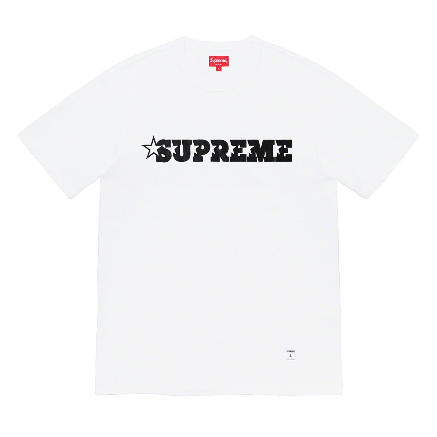 Supreme Star Logo Short-Sleeve Top 'White' [USED] - M (Used)