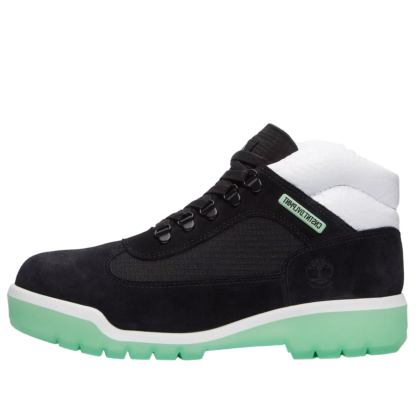 TB0A6DSWEXH Timberland Field Boot Waterproof CNSTNT DVLPMNT Black Green Glow