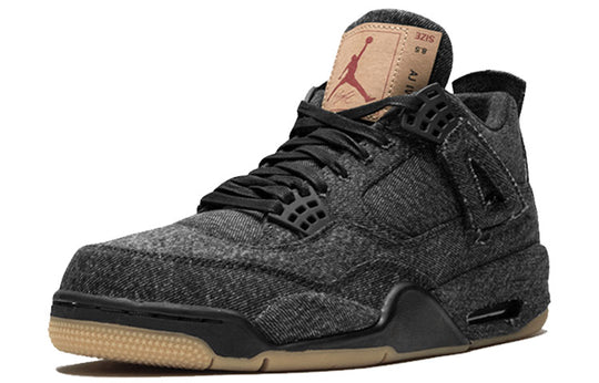 AO2571 001 Jordan 4 Retro Levi's Black