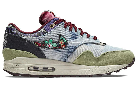 DN1803 300 Nike Air Max 1 Concepts Denim Olive Canvas