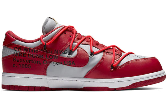 CT0856 600 Dunk Low Off-White Red