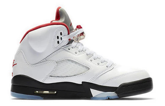 440888 102 Jordan 5 Retro Fire Rojo Plata Lengua (2020) (GS)