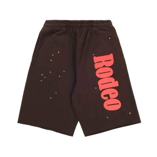Travis Scott Cactus Jack x Sp5der Days Before Rodeo Shorts Brown