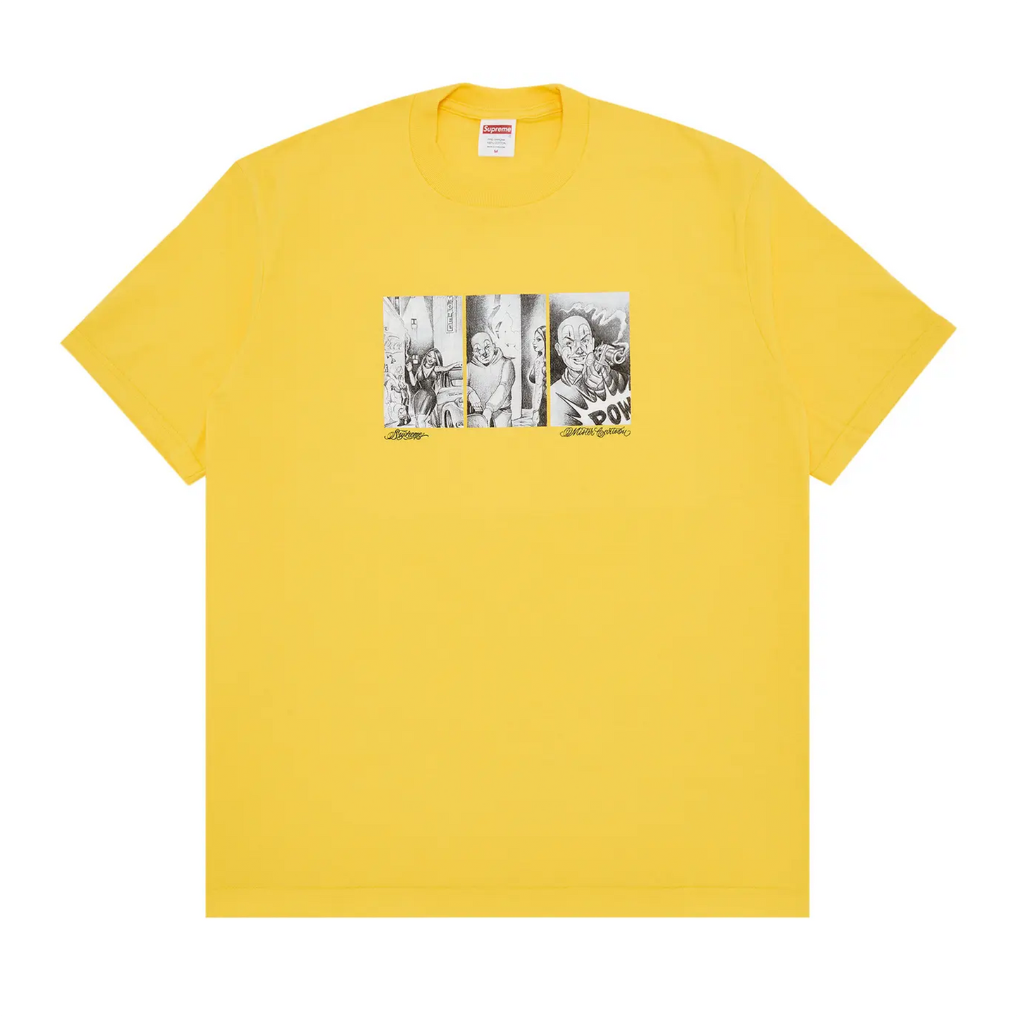 Supreme Mister Cartoon Pow Tee Yellow [USED] - XL (Used)