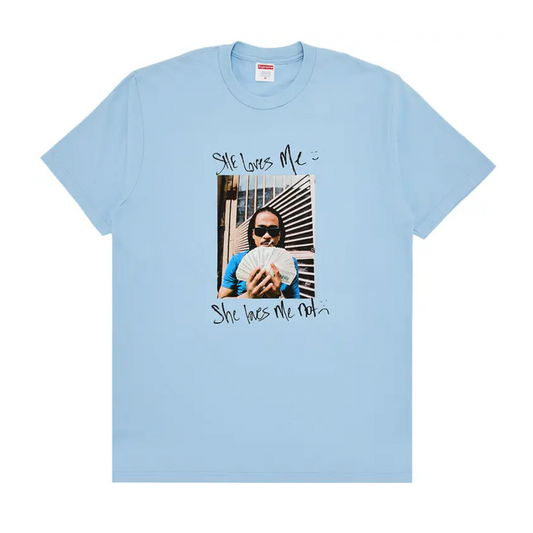 Supreme Max B Tee Powder Blue