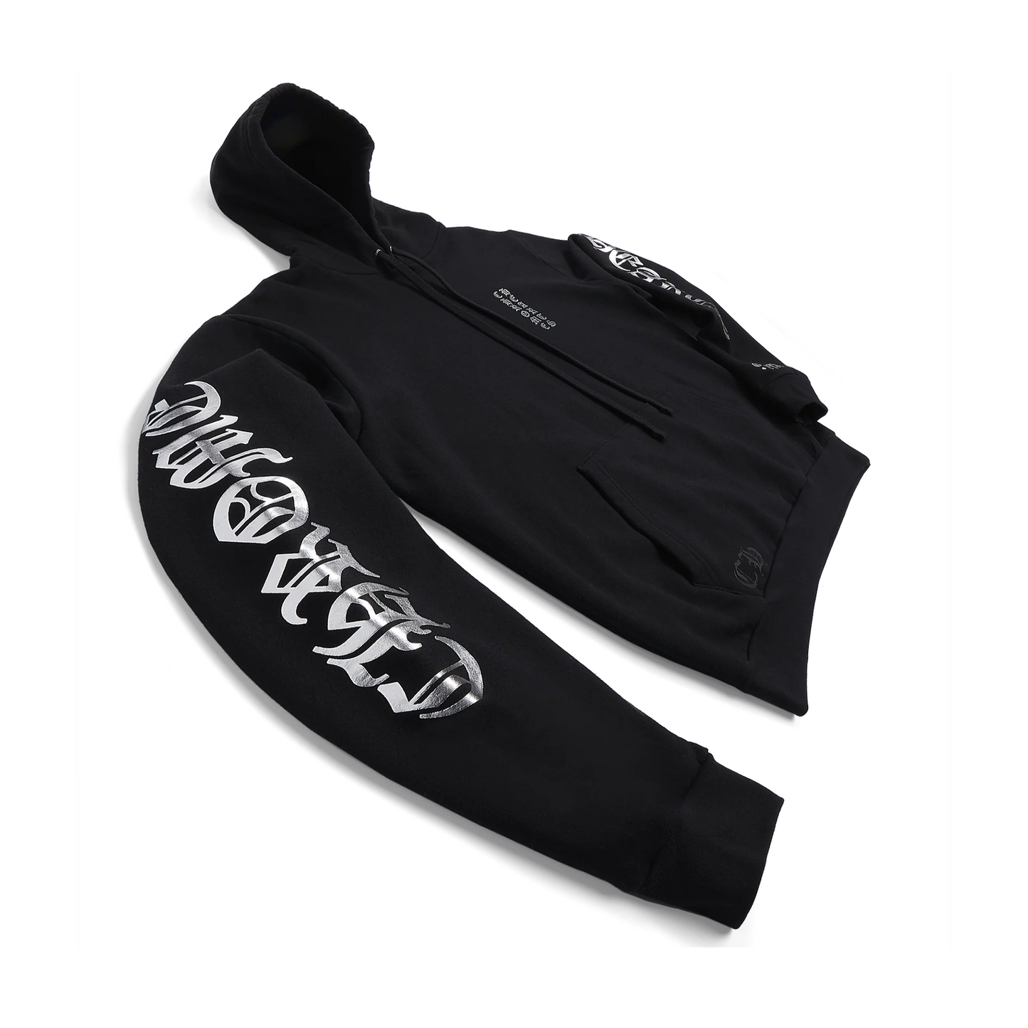 Chrome Hearts Foil Print Hoodie Black