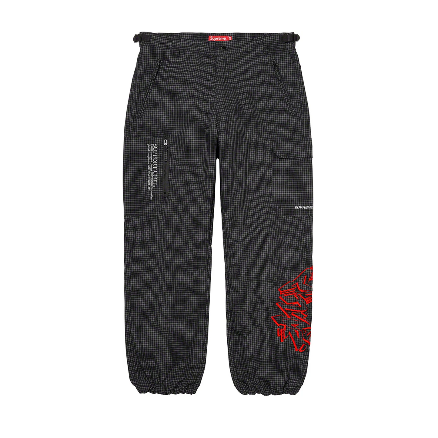 Supreme Support Unit Nylon Ripstop Pant Swirl Black [USED] - 34 (Used)