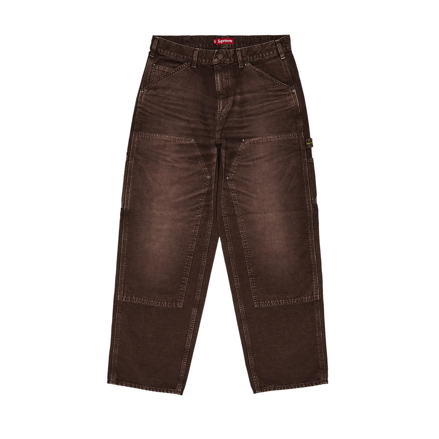 Supreme Worn Double Knee Painter Pant Brown - 36