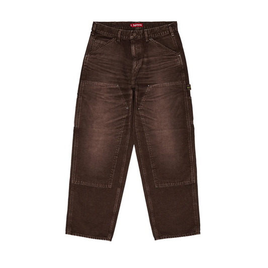 Supreme Worn Double Knee Painter Pant Brown - 36