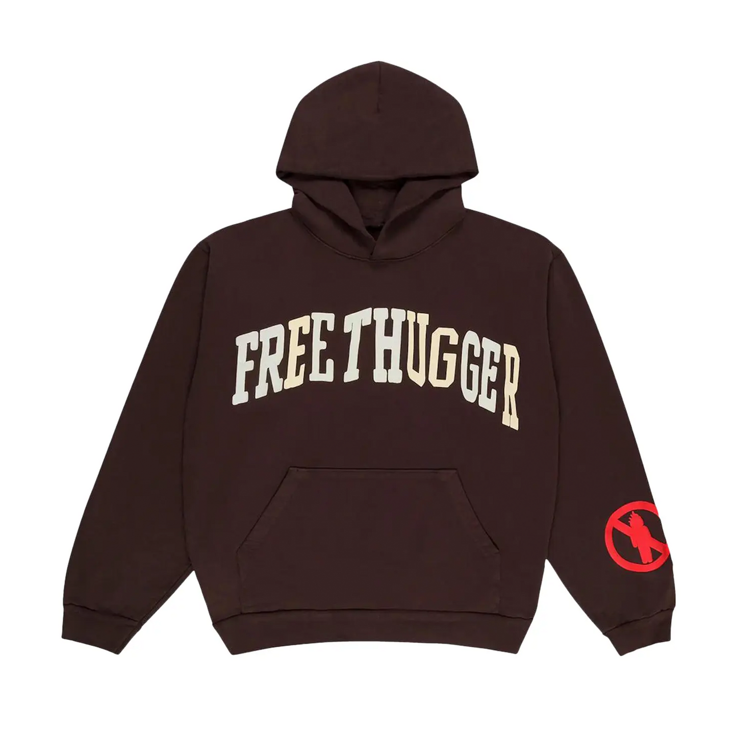Travis Scott x Cactus Plant Flea Market "Free Thugger" Hoodie Brown