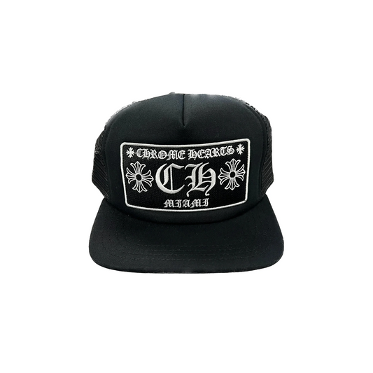 Chrome Hearts Miami Exclusive Trucker Hat Black
