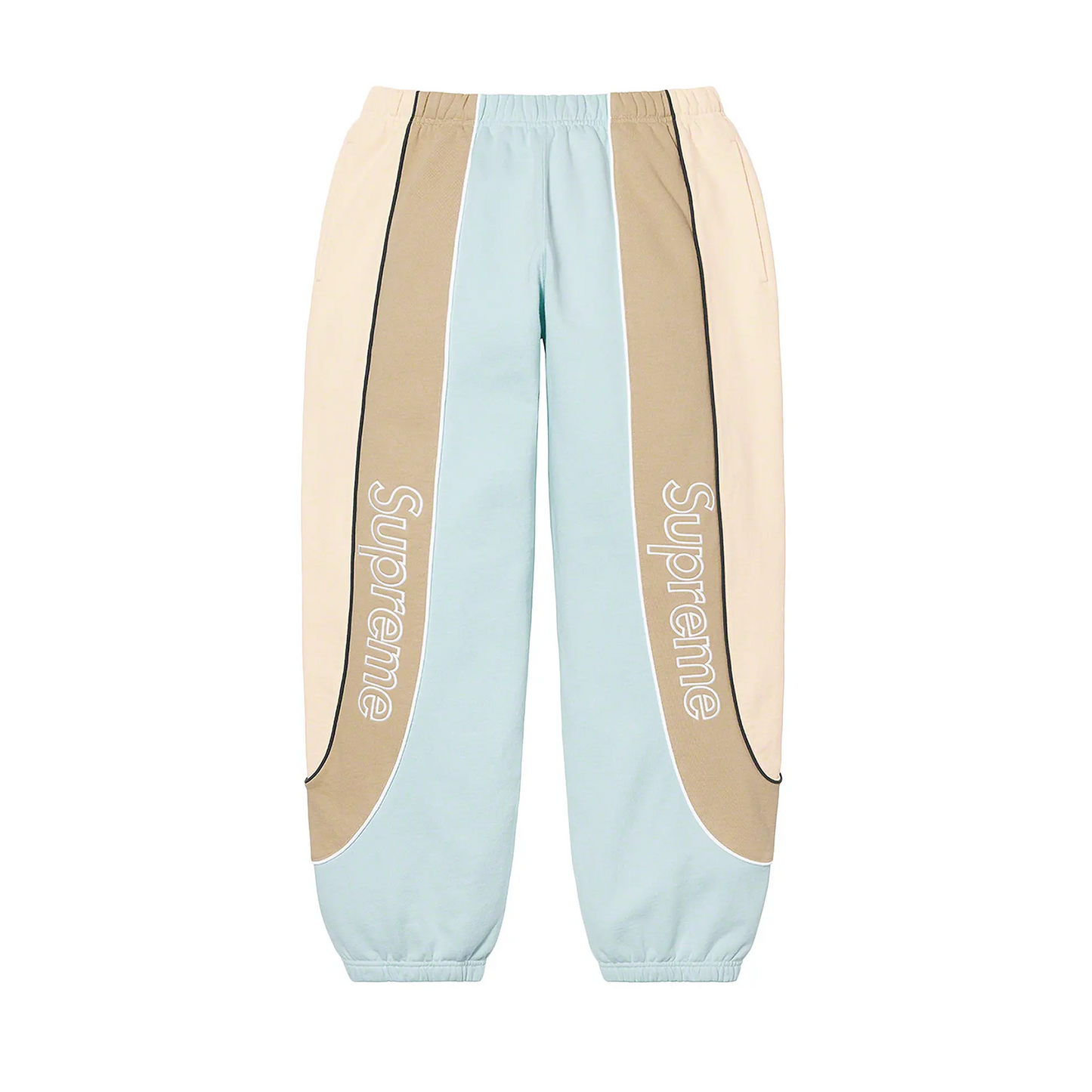 Supreme Track Paneled Sweat-pant Pale Blue