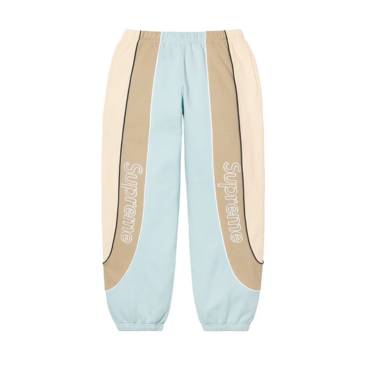 Supreme Track Paneled Sweat-pant Pale Blue