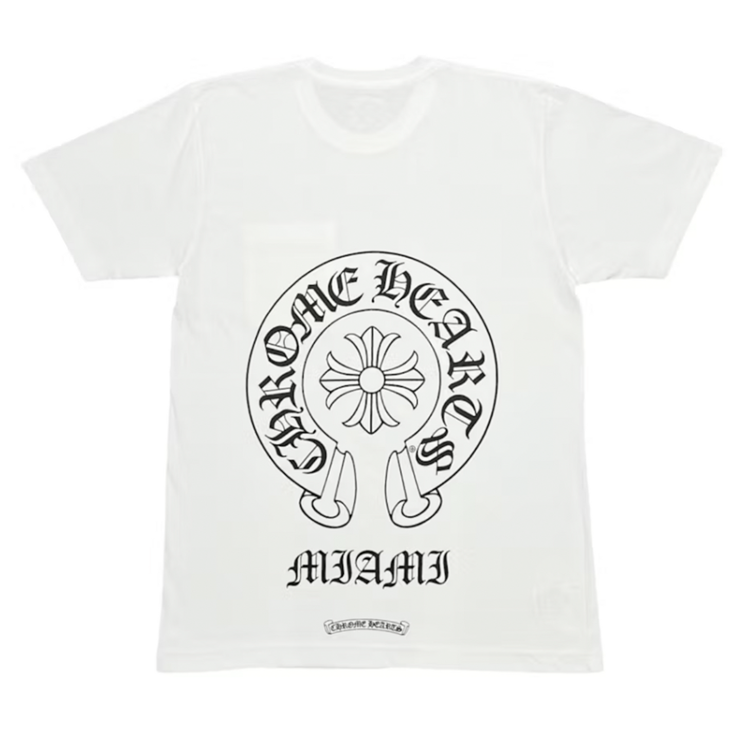 Chrome Hearts Miami Exclusive Horseshoe Pocket Tee White